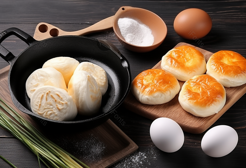 营养面食主食早餐生煎包,高清,摄影图,摄影图片,图片大全,摄影图免费下载
